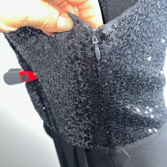 Ralph Lauren Elegant Black Sequin Dress - Picture 6 of 7